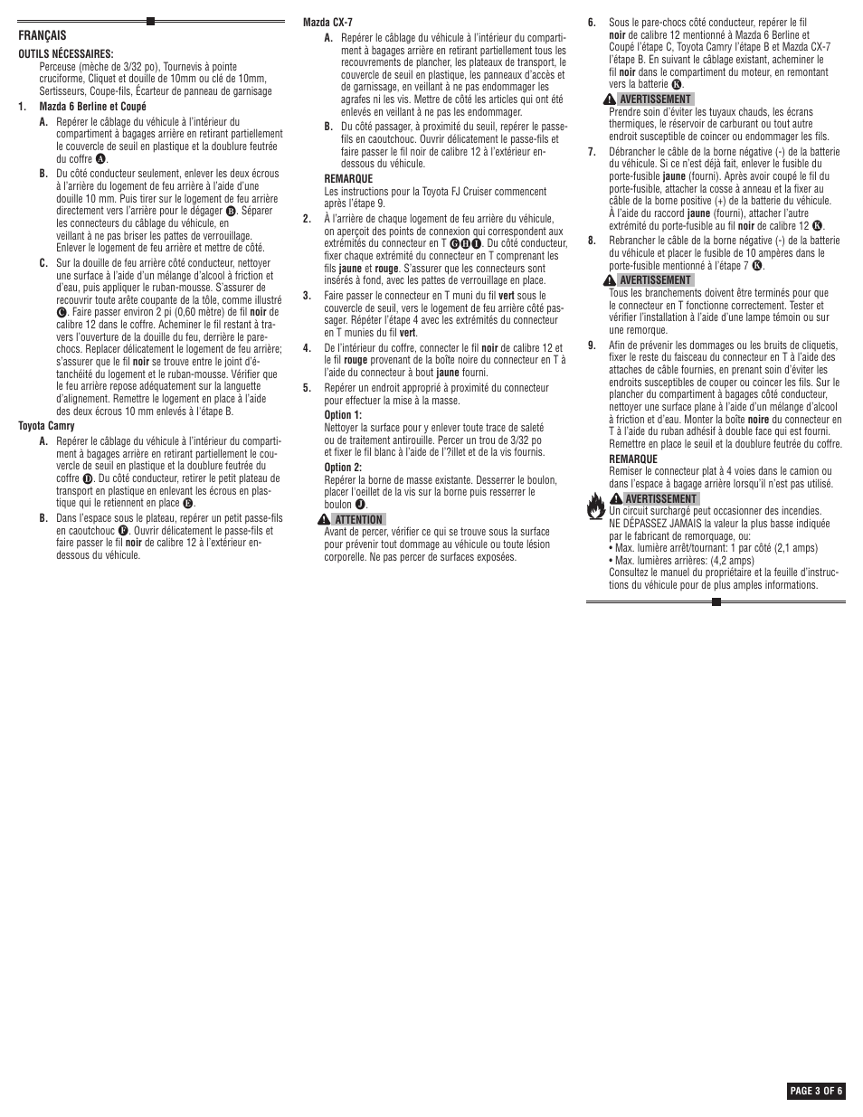 Draw-Tite 118405 T-ONE CONNECTOR User Manual | Page 3 / 6