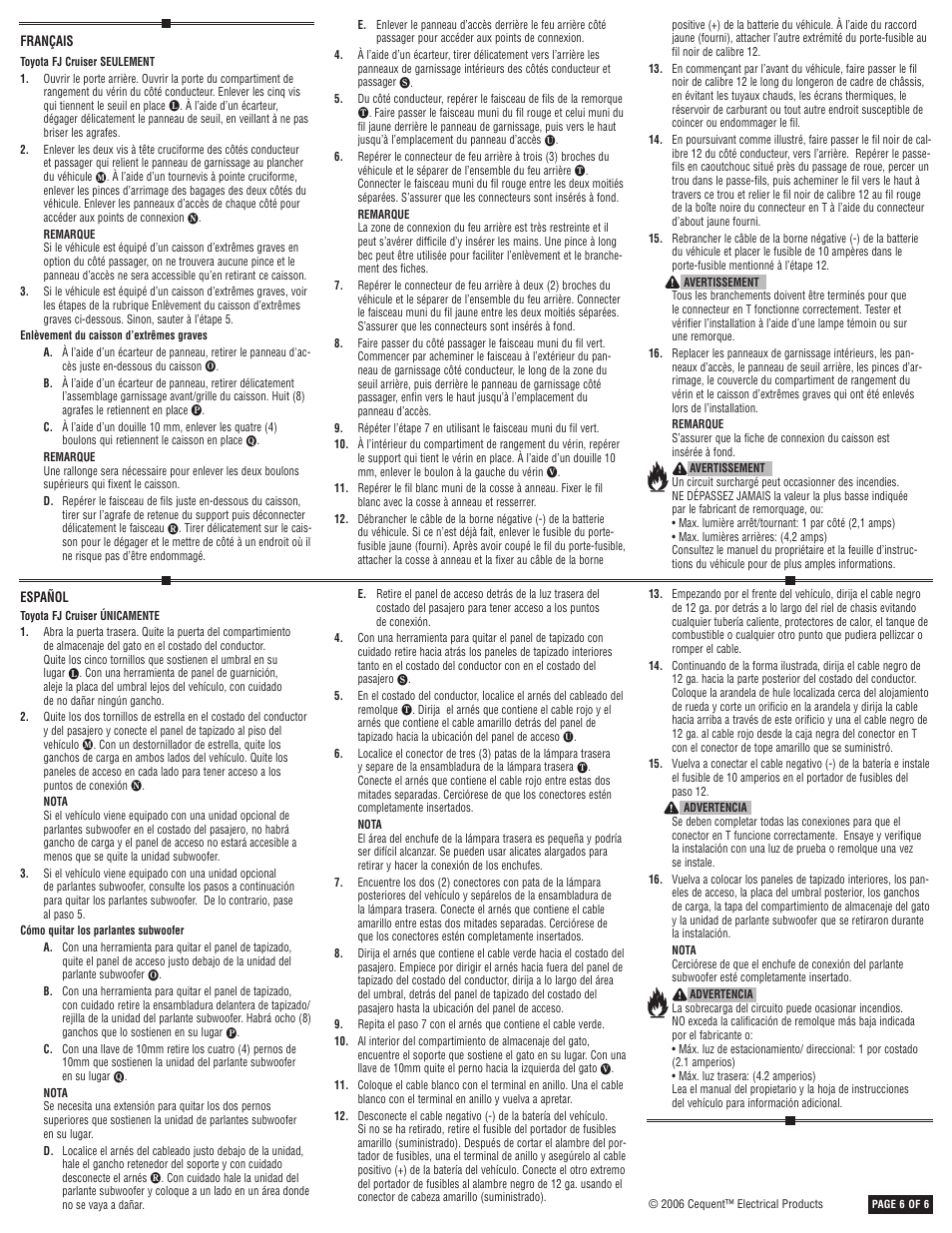 Draw-Tite 118405 T-ONE CONNECTOR User Manual | Page 6 / 6