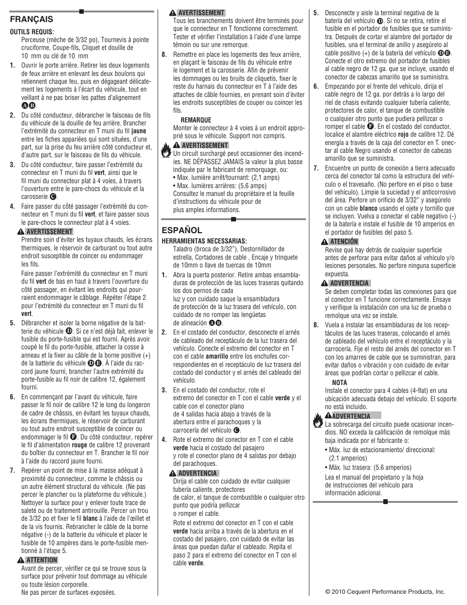 Draw-Tite 118507 T-ONE CONNECTOR User Manual | Page 2 / 2