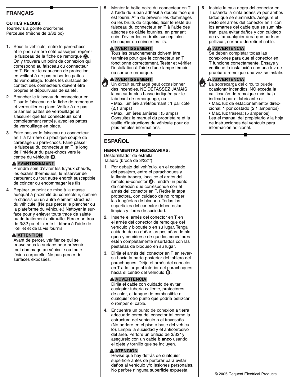 Draw-Tite 118401 T-ONE CONNECTOR User Manual | Page 2 / 2