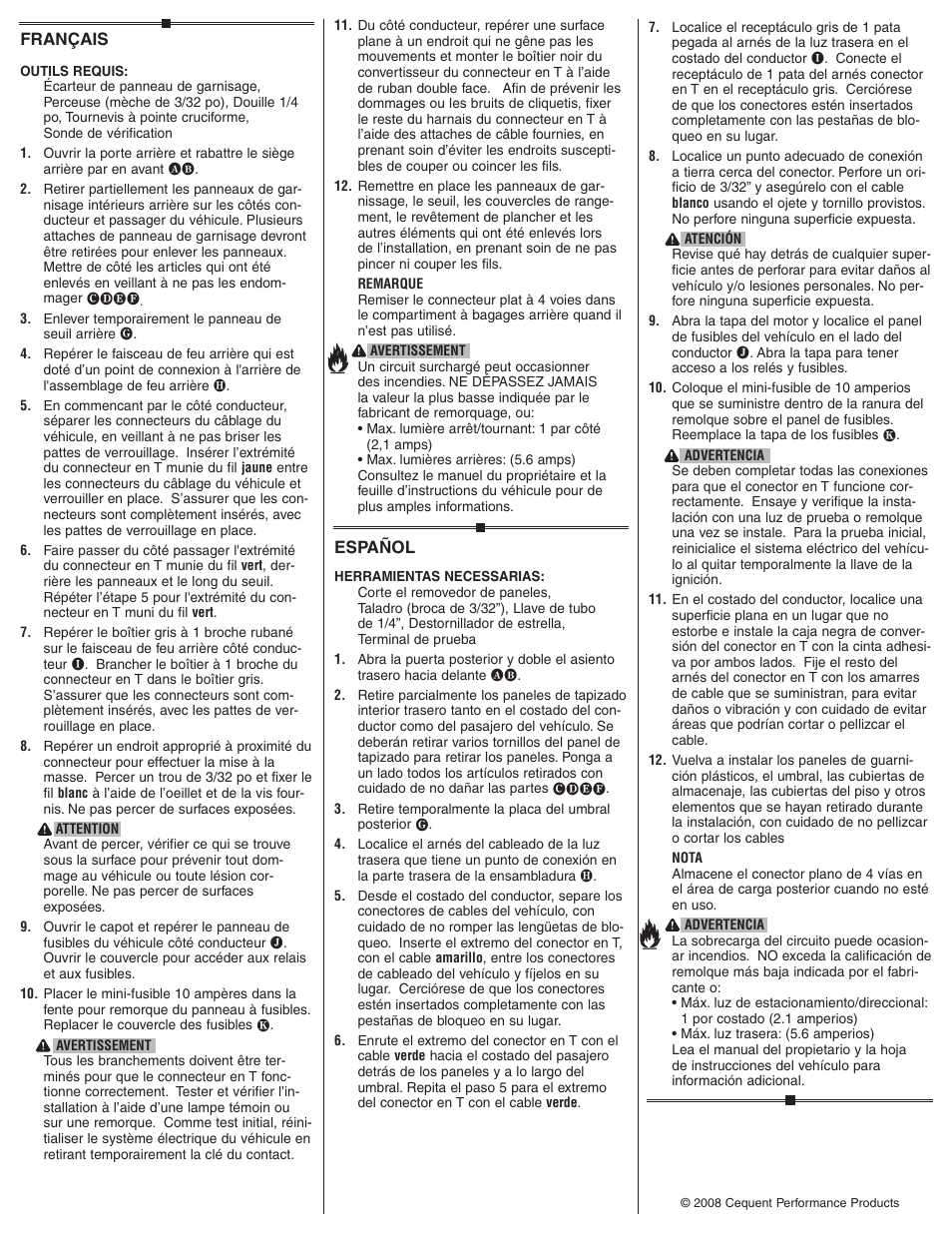 Draw-Tite 118469 T-ONE CONNECTOR User Manual | Page 2 / 2
