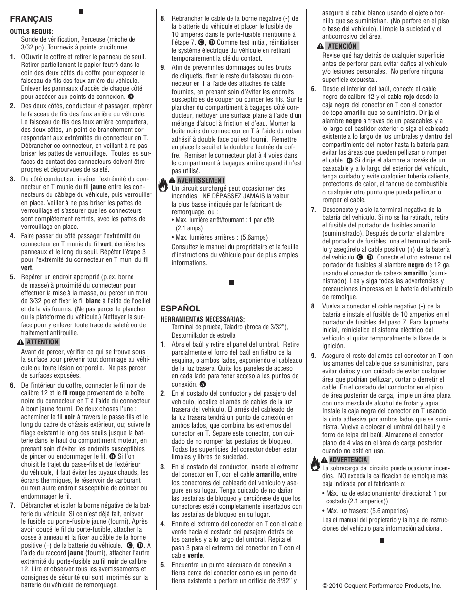 Draw-Tite 118511 T-ONE CONNECTOR User Manual | Page 2 / 2