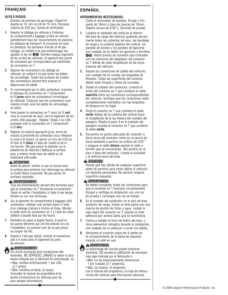 Draw-Tite 118484 T-ONE CONNECTOR User Manual | Page 2 / 2