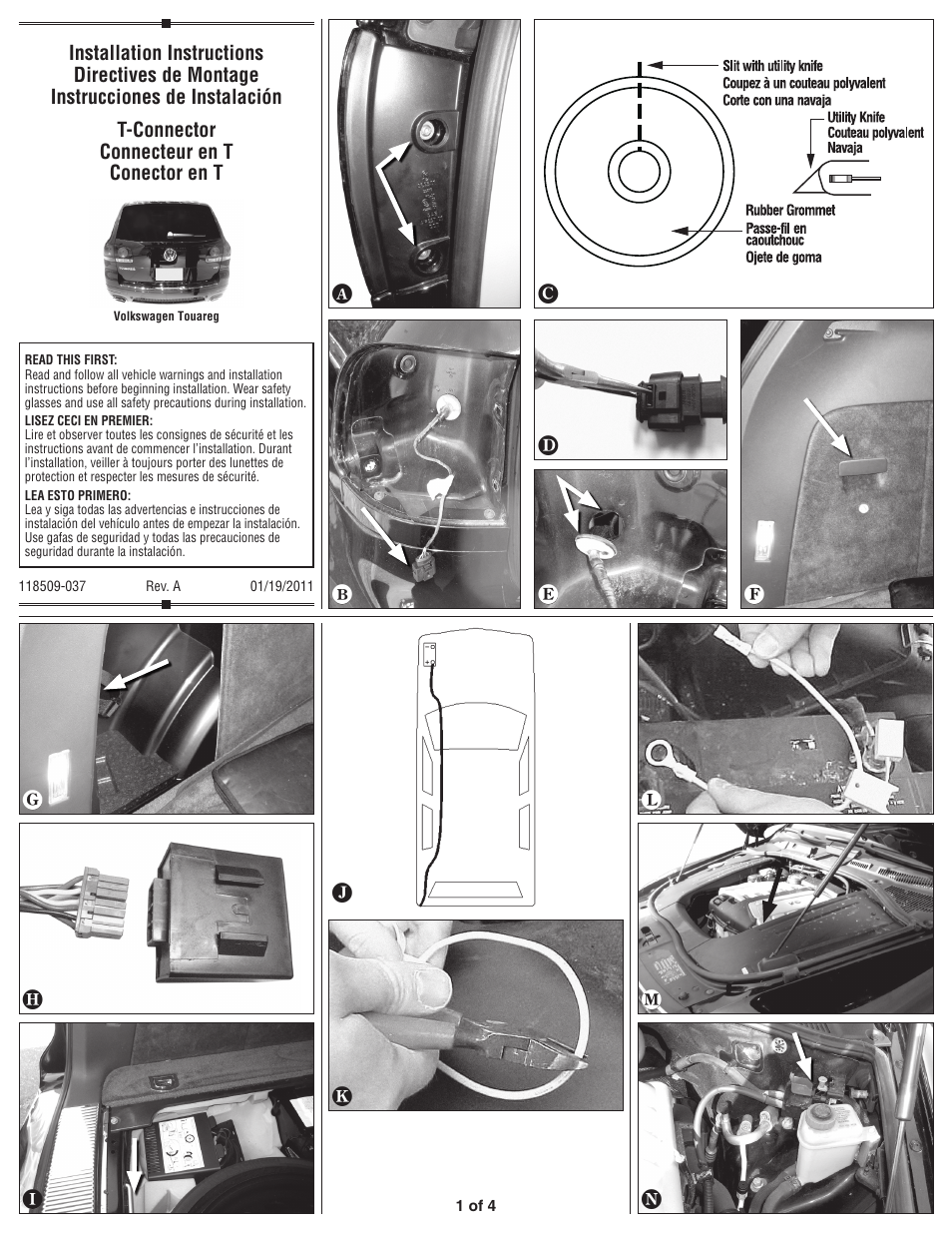 Draw-Tite 118509 T-ONE CONNECTOR User Manual | 4 pages