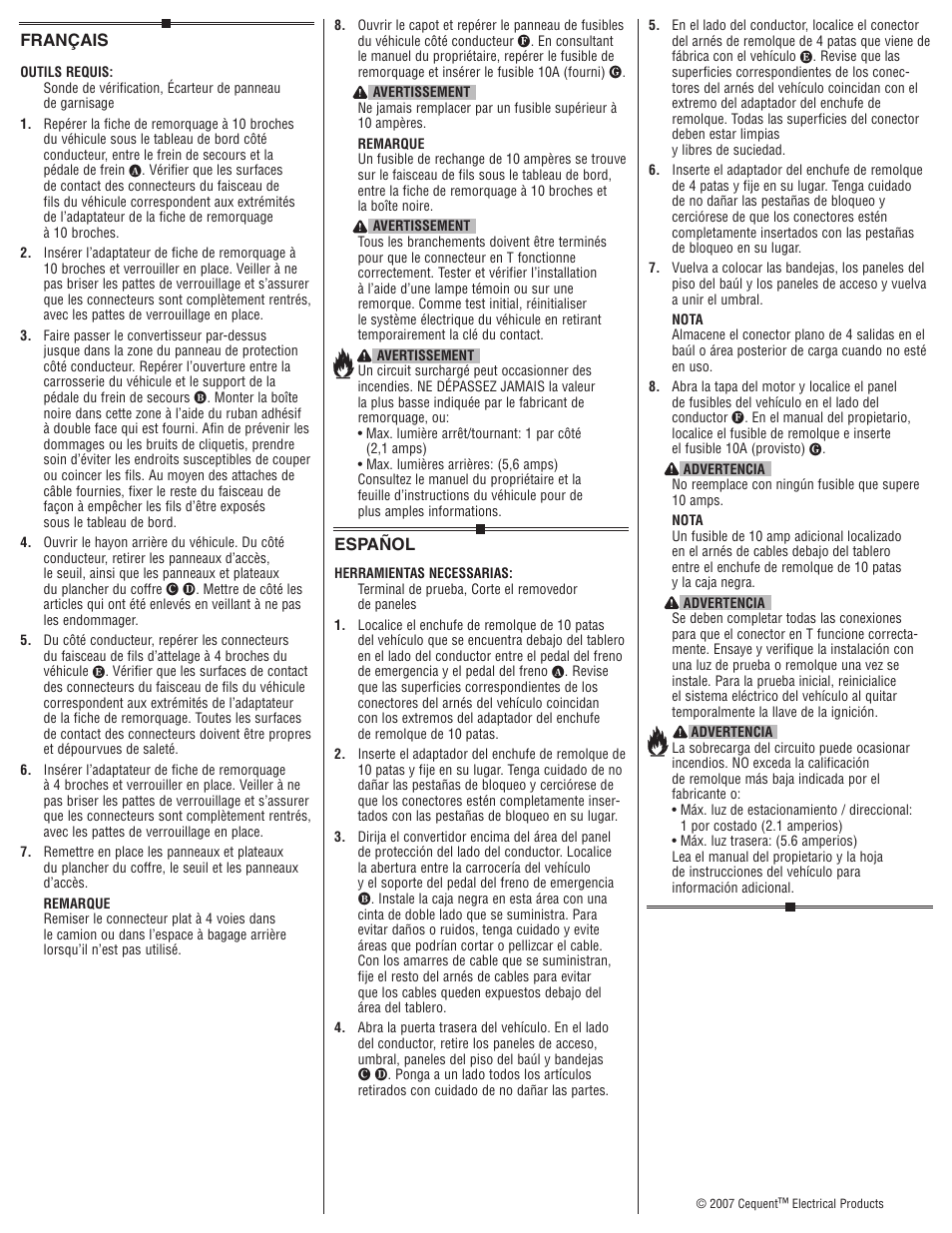Draw-Tite 118449 T-ONE CONNECTOR User Manual | Page 2 / 2