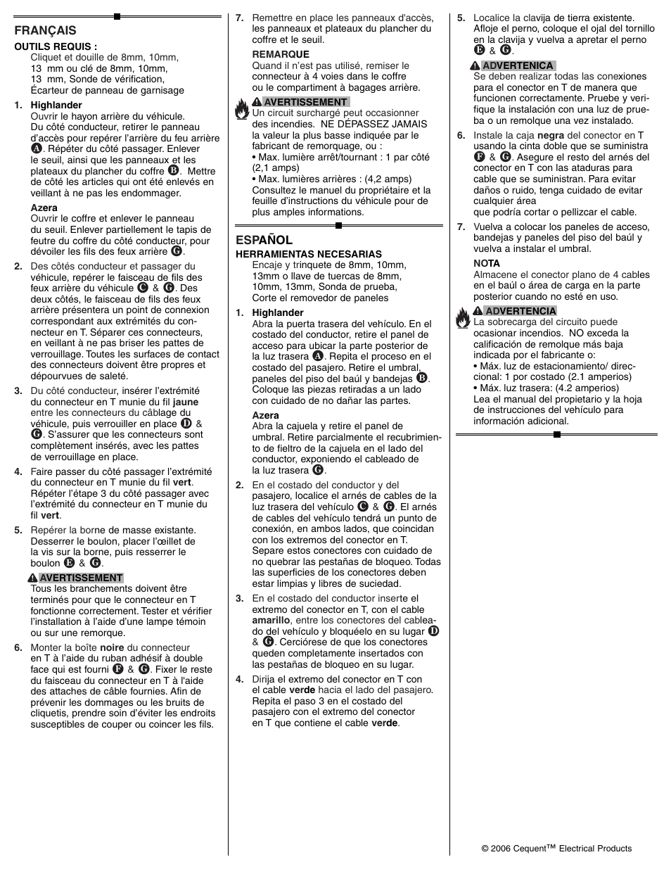 Draw-Tite 118413 T-ONE CONNECTOR User Manual | Page 2 / 2