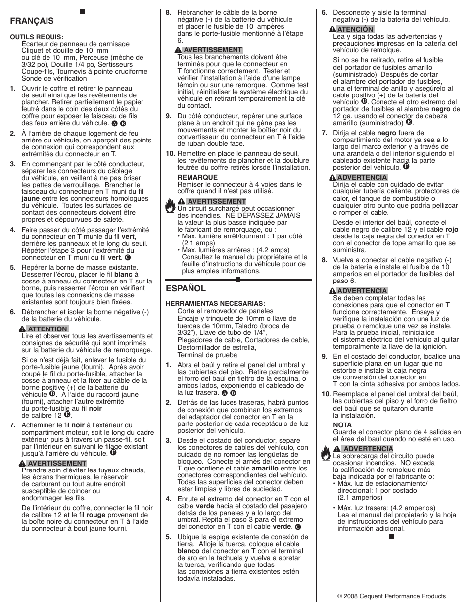 Draw-Tite 118459 T-ONE CONNECTOR User Manual | Page 2 / 2