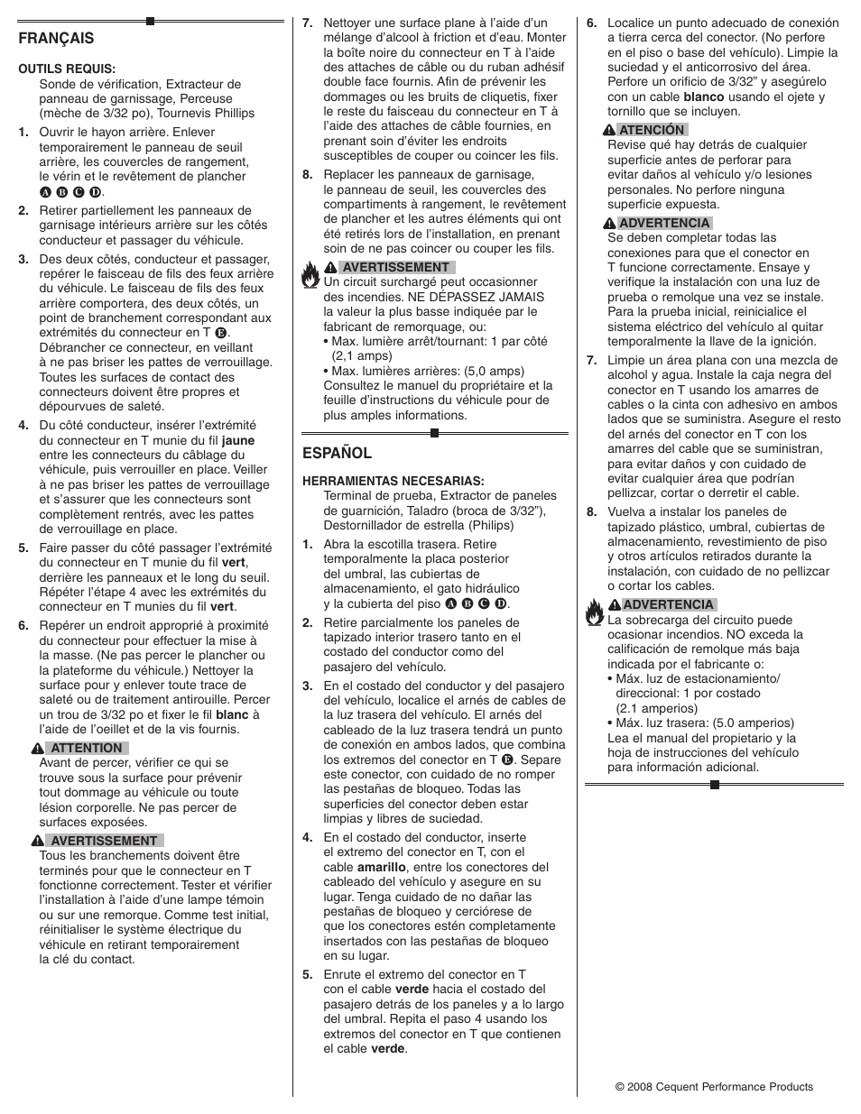 Draw-Tite 118456 T-ONE CONNECTOR User Manual | Page 2 / 2