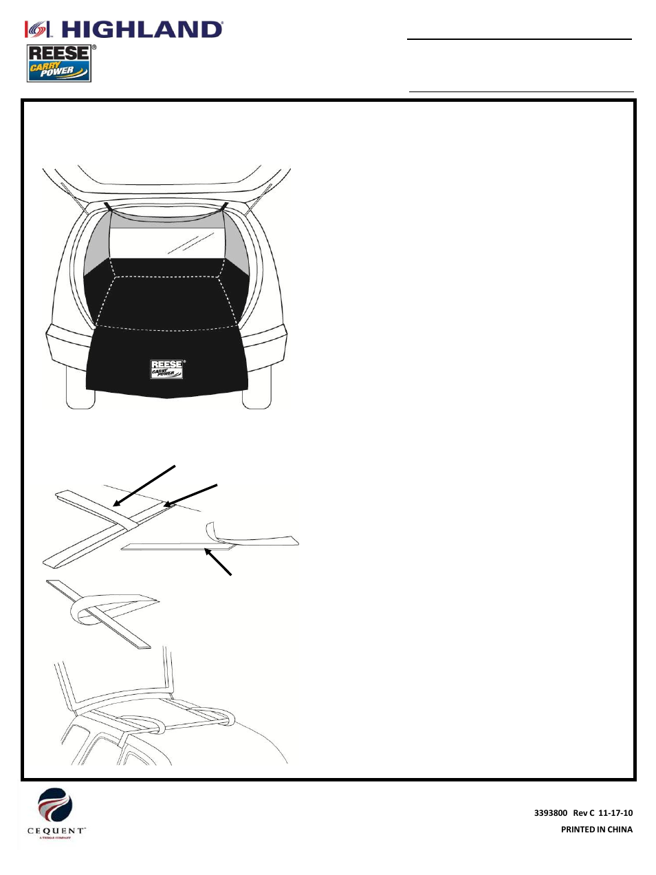 Cargo guard, Item: description | Draw-Tite 1043500 INTERIOR ORGANIZER User Manual | Page 2 / 3