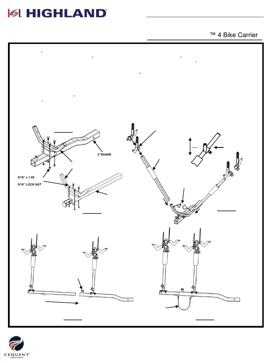 Draw-Tite 1370400 BIKE CARRIER - SPORTWING - HITCH MOUNT User Manual | 3 pages