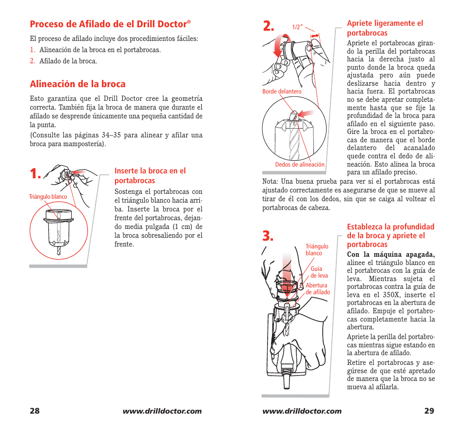 Drill Doctor 350X User Manual | Page 16 / 35