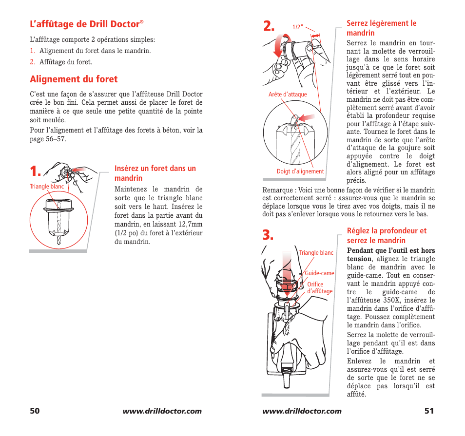 Drill Doctor 350X User Manual | Page 27 / 35