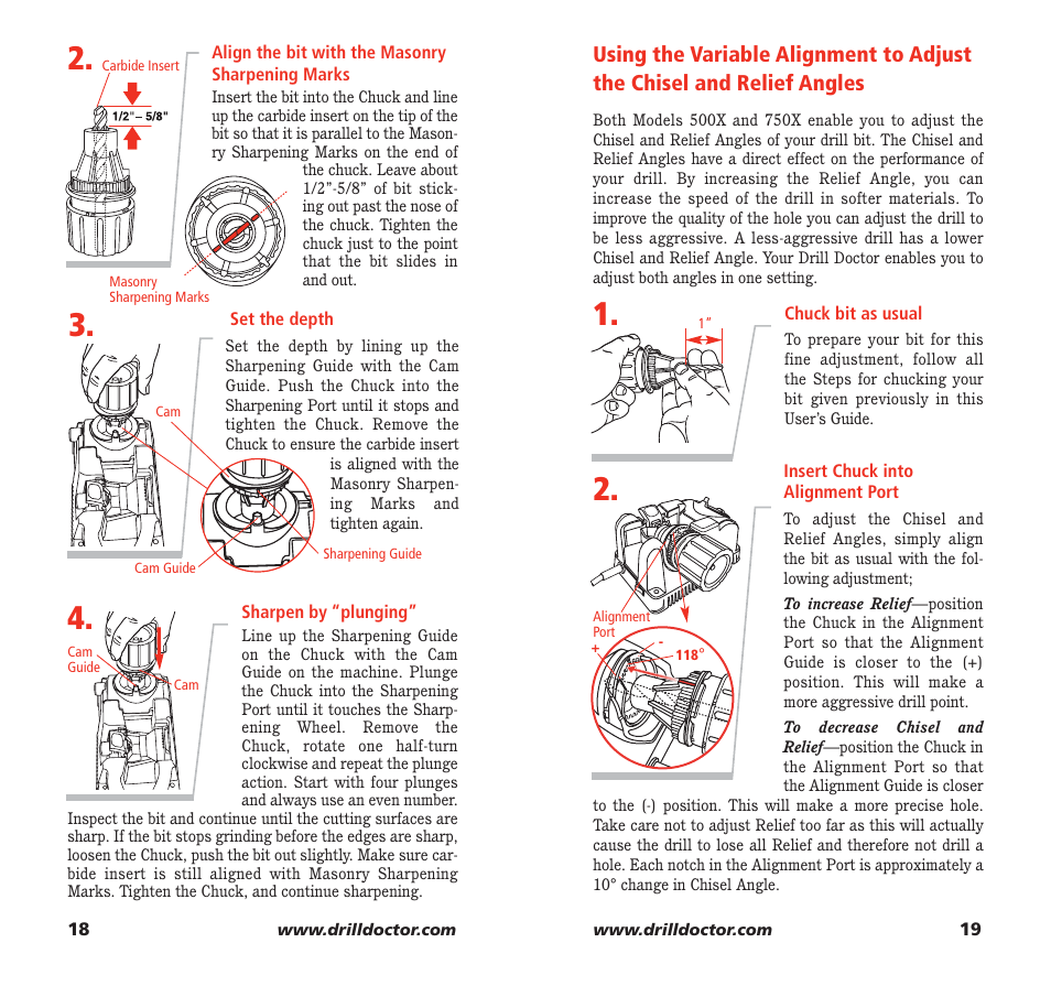 Drill Doctor 750X User Manual | Page 11 / 48