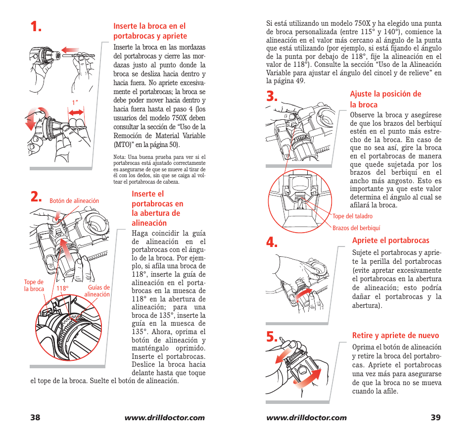 Drill Doctor 750X User Manual | Page 21 / 48