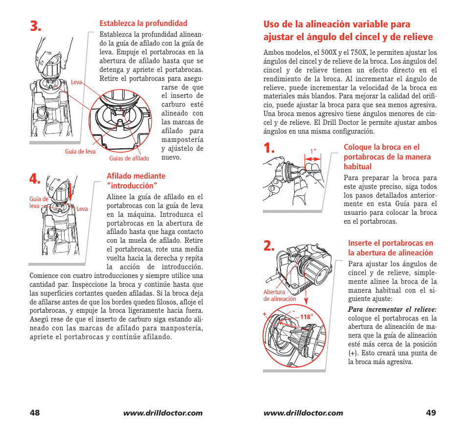 Drill Doctor 750X User Manual | Page 26 / 48