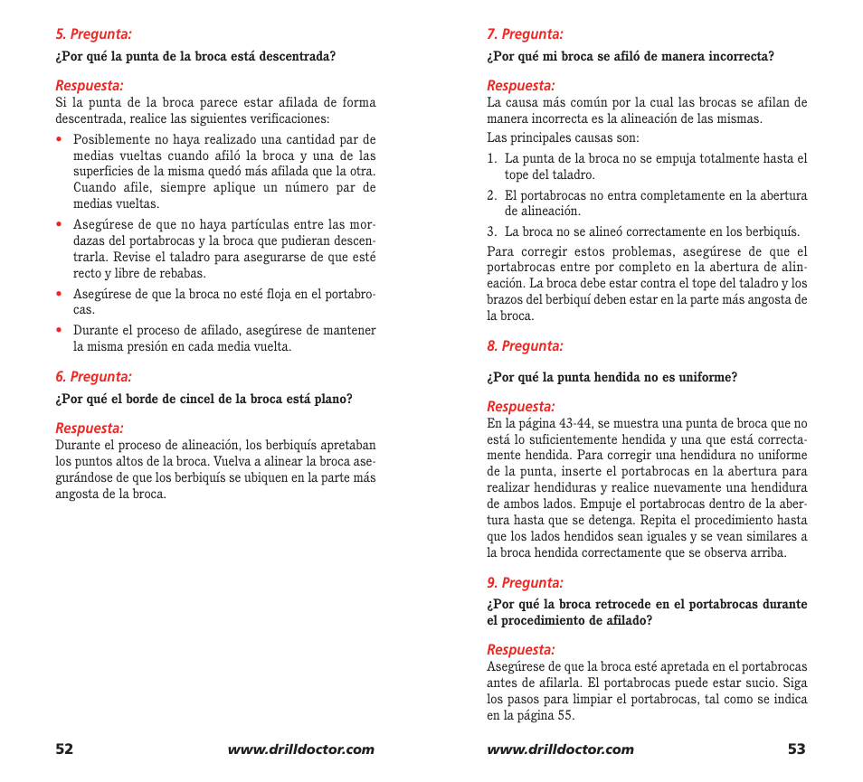 Drill Doctor XP User Manual | Page 28 / 48