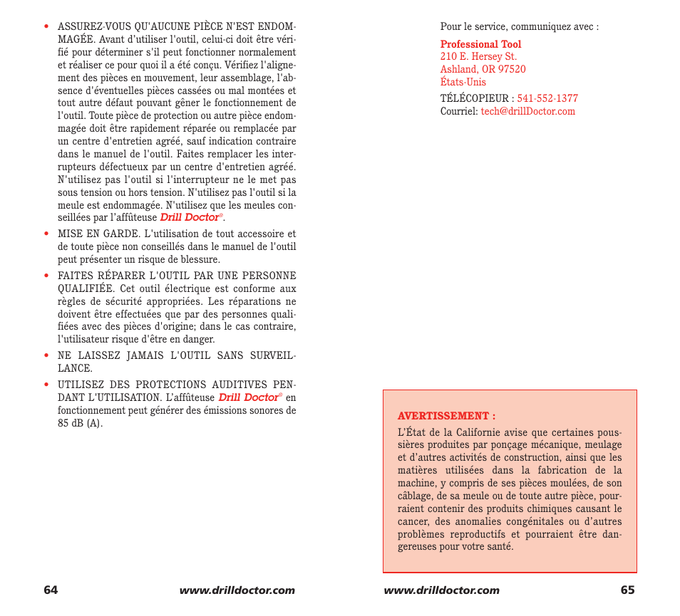 Drill Doctor XP User Manual | Page 34 / 48