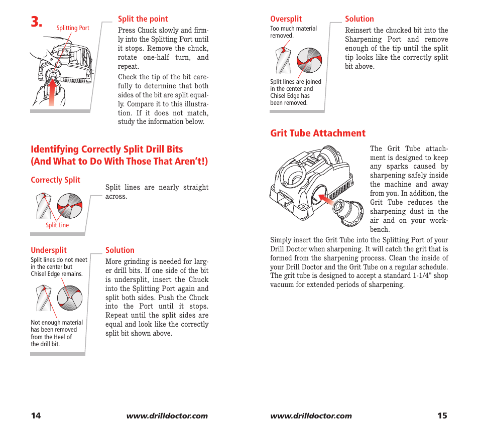 Grit tube attachment | Drill Doctor XP User Manual | Page 9 / 48