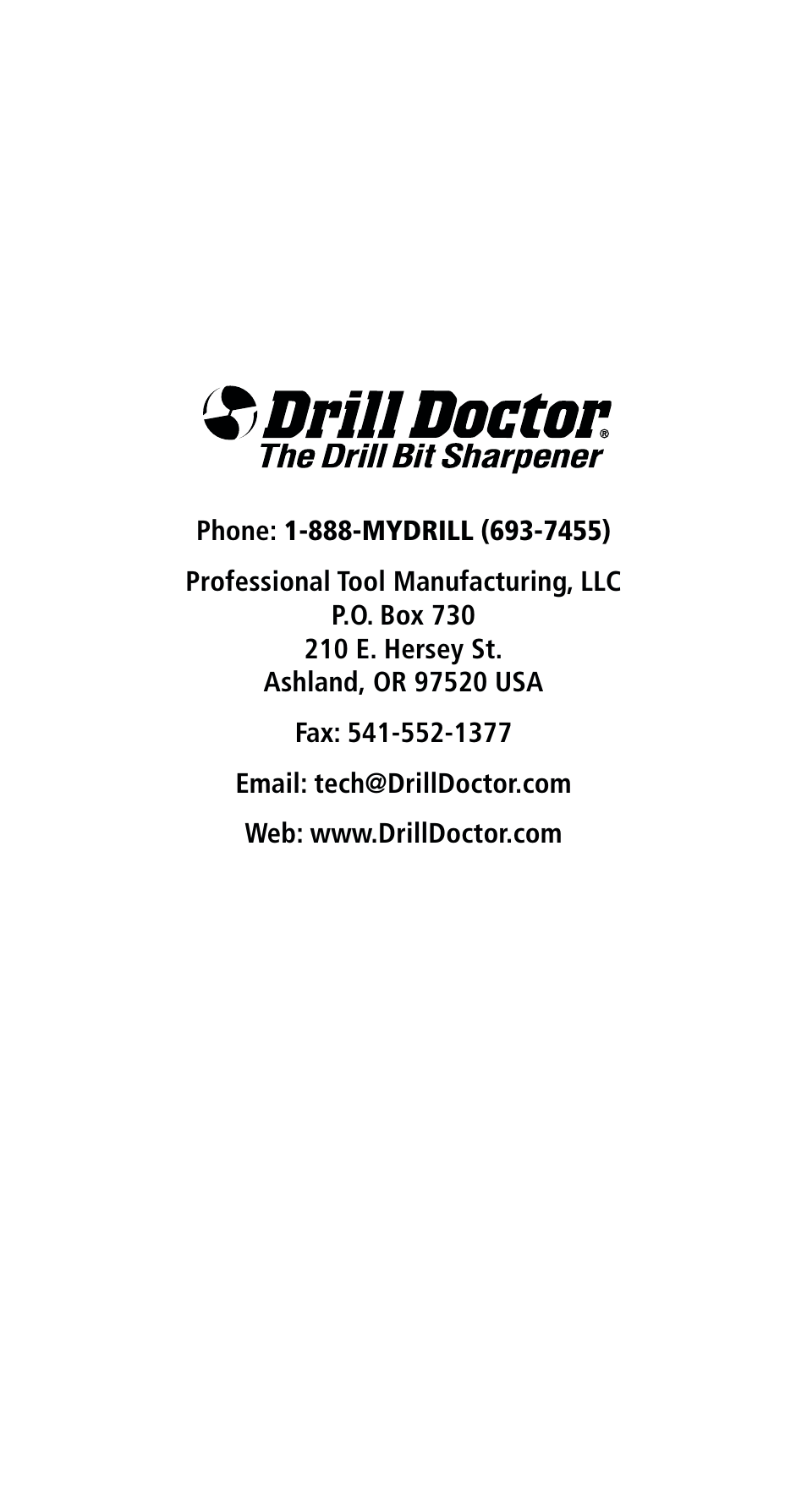 Drill Doctor 400 User Manual | Page 24 / 25