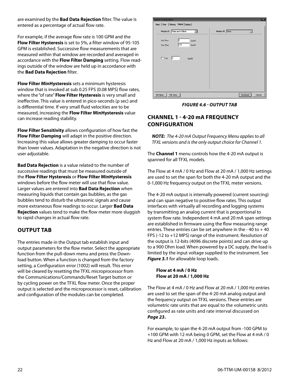 Dynasonics TFXL Clamp-On Ultrasonic Flow User Manual | Page 22 / 44