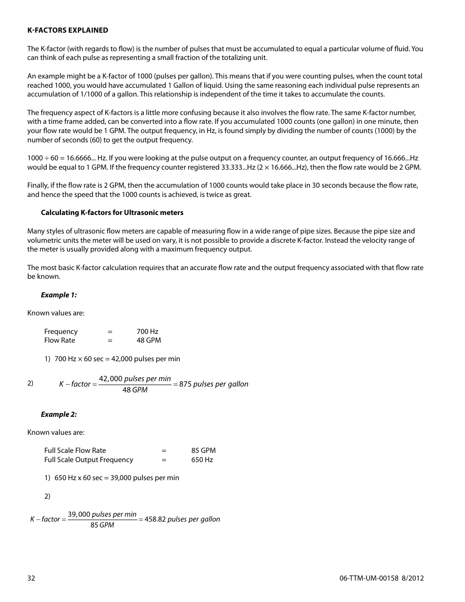 Dynasonics TFXL Clamp-On Ultrasonic Flow User Manual | Page 32 / 44