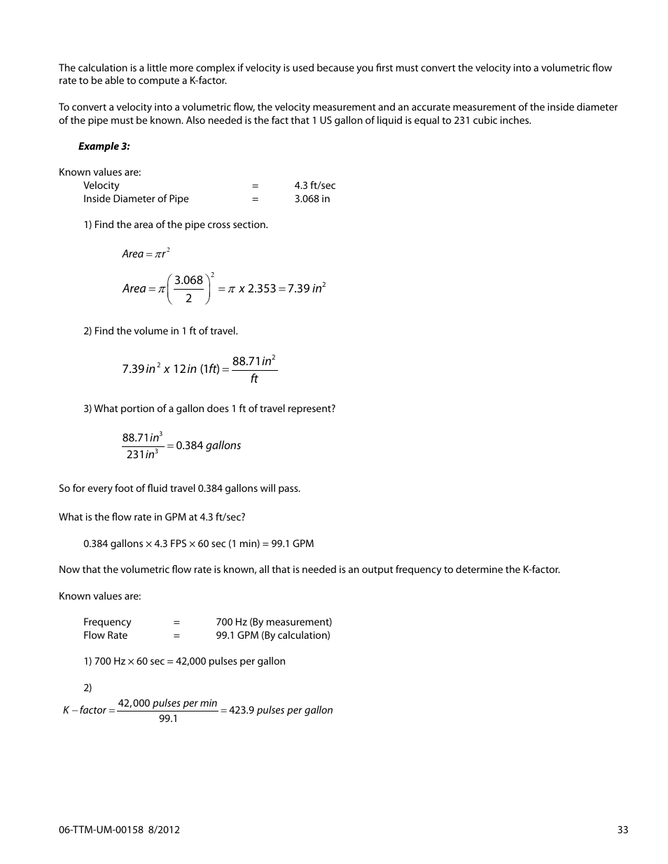 Dynasonics TFXL Clamp-On Ultrasonic Flow User Manual | Page 33 / 44