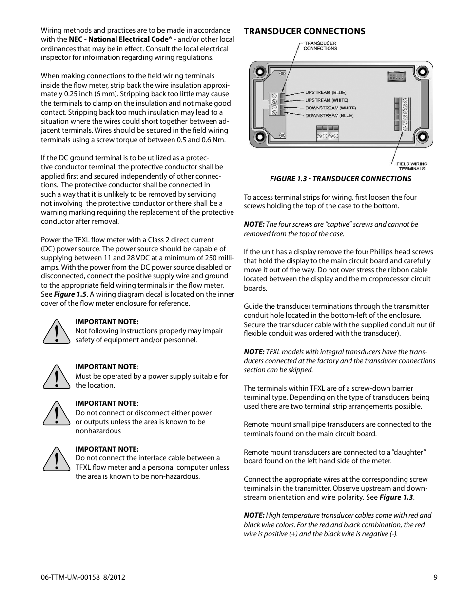 Dynasonics TFXL Clamp-On Ultrasonic Flow User Manual | Page 9 / 44