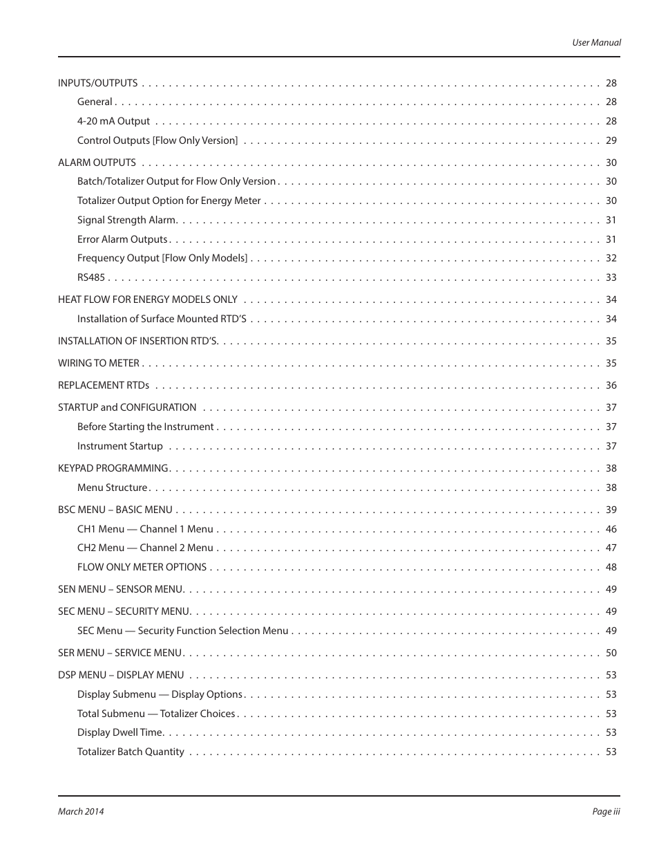 Dynasonics TFX Ultra Transit Time Flow Meters User Manual | Page 3 / 108