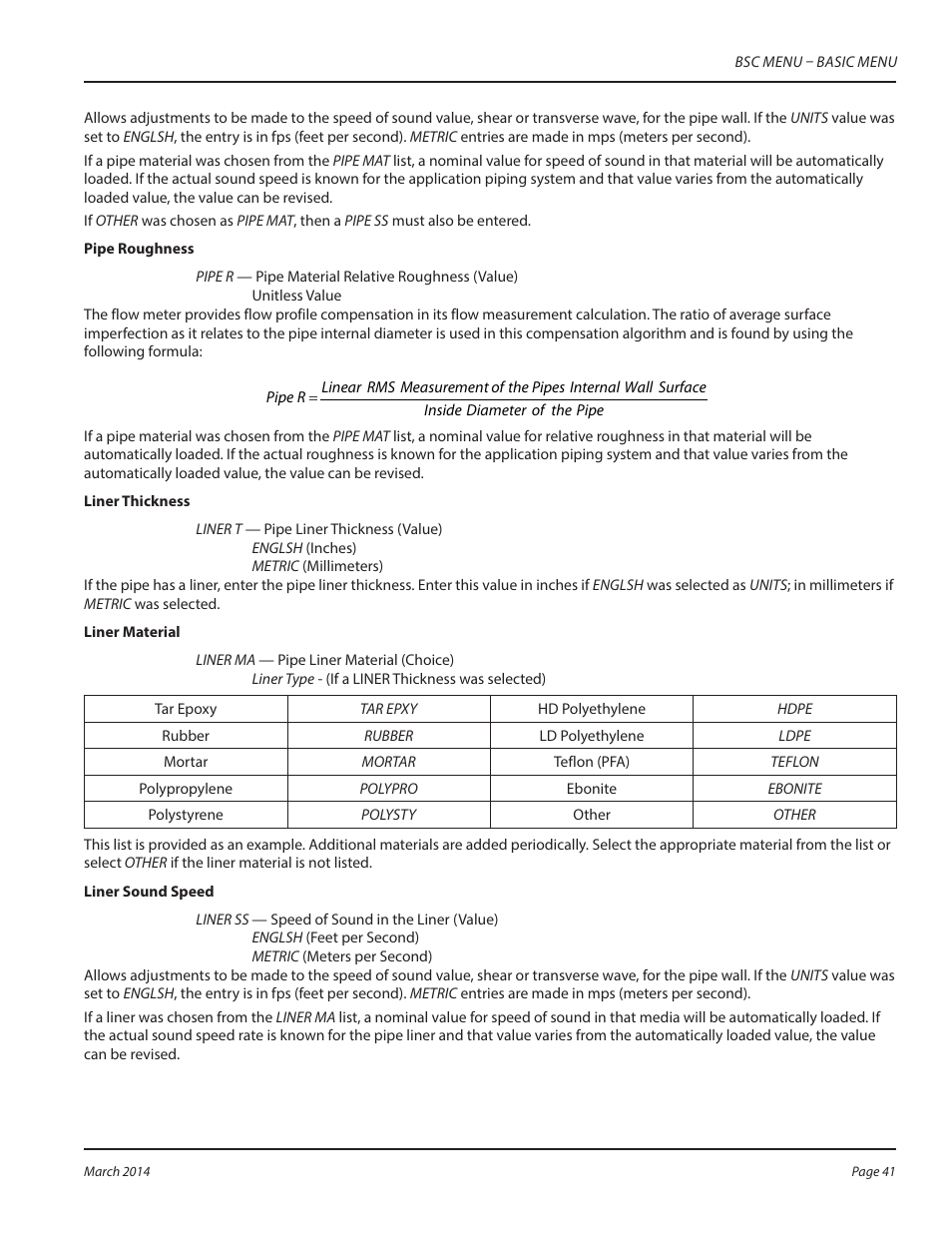 Dynasonics TFX Ultra Transit Time Flow Meters User Manual | Page 41 / 108