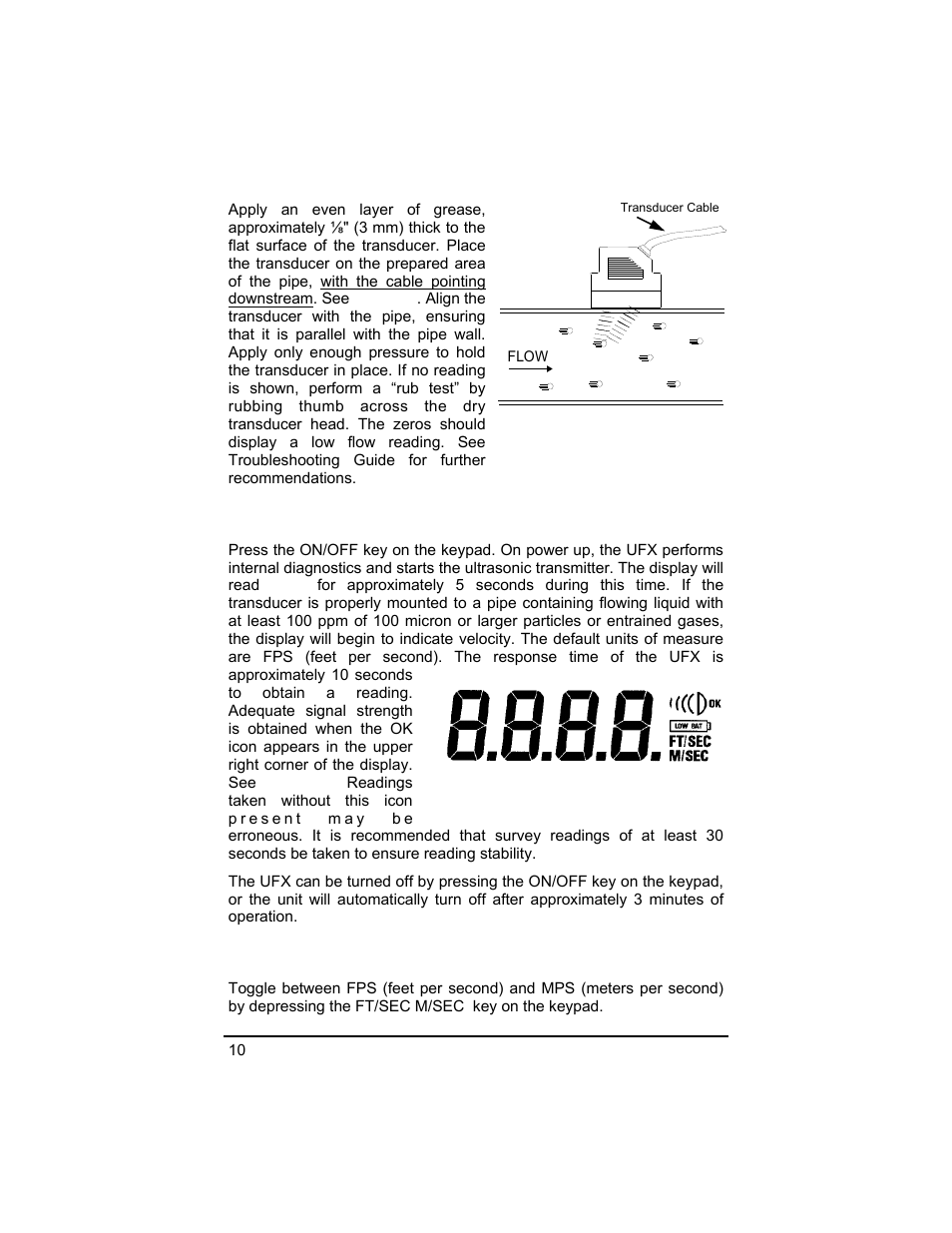 Dynasonics UFX ULTRASONIC FLOW METER User Manual | Page 10 / 16