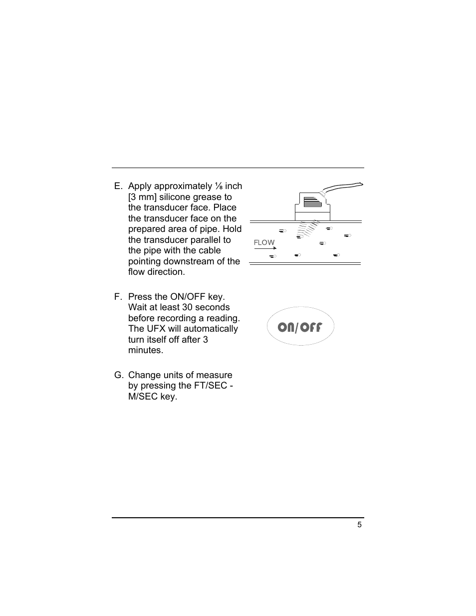 Dynasonics UFX ULTRASONIC FLOW METER User Manual | Page 5 / 16