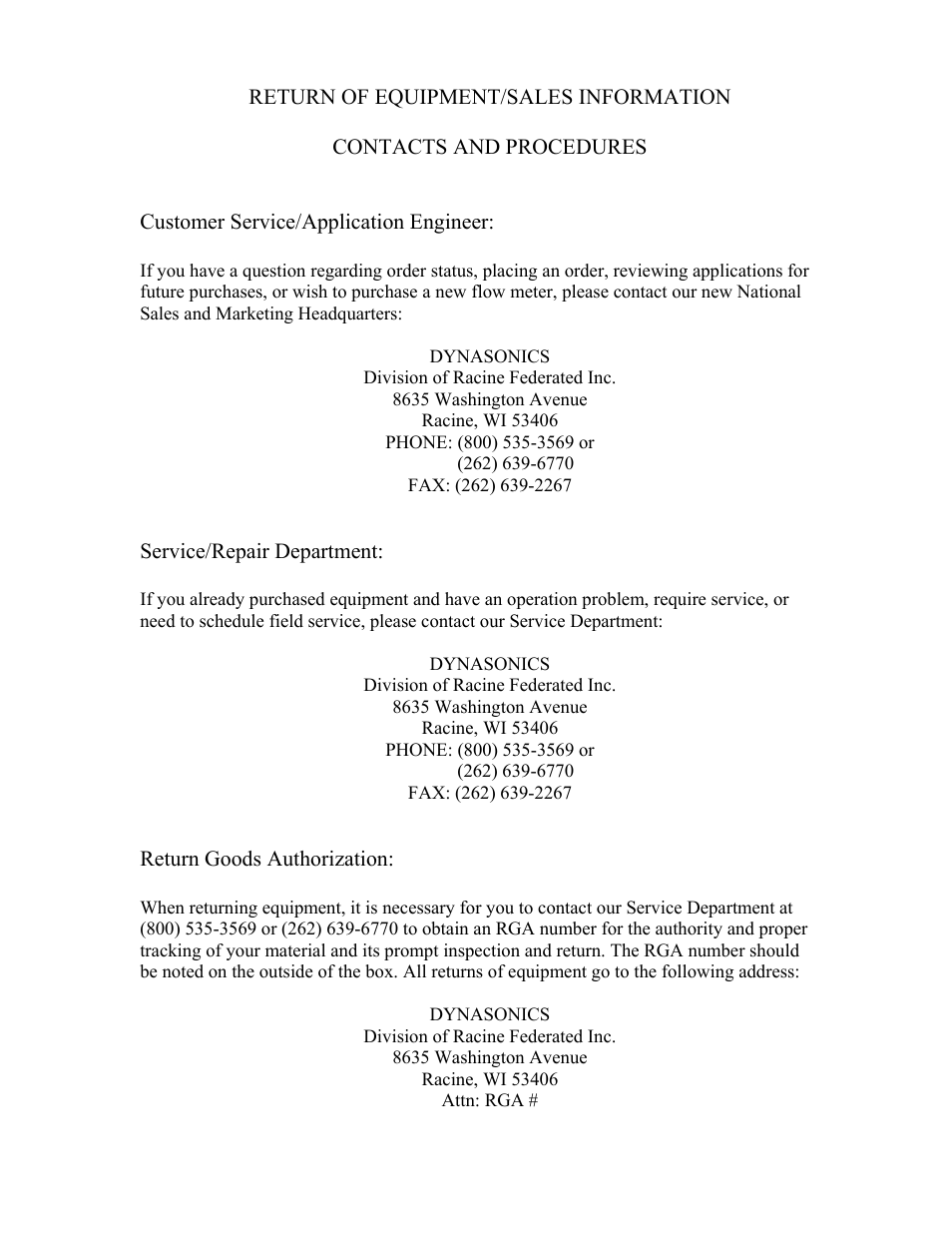 Dynasonics 902_903 Series Portable Doppler Ultrasonic Flow Meter User Manual | Page 46 / 48