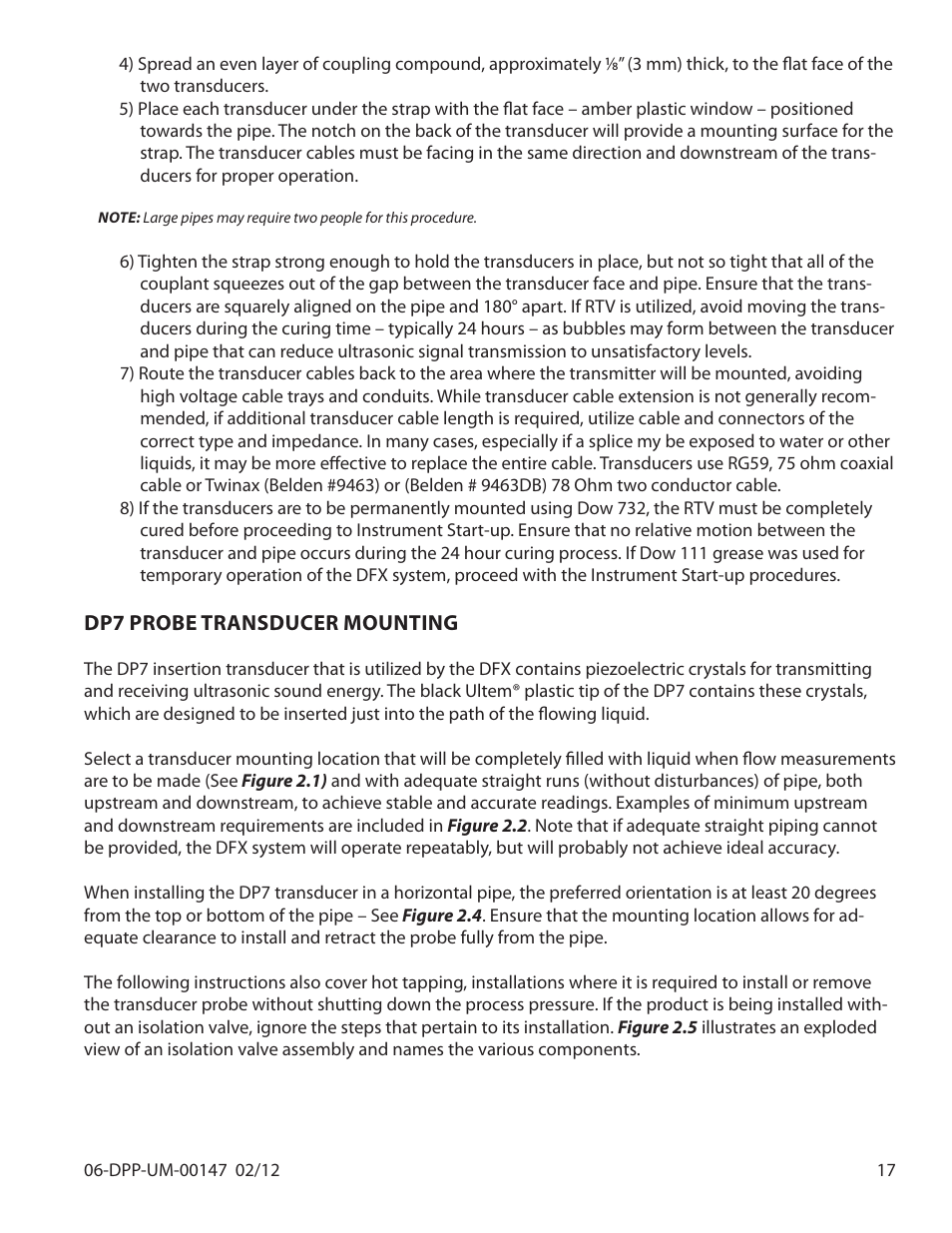 Dynasonics DDFXD Doppler Ultrasonic Flow Meter User Manual | Page 17 / 65