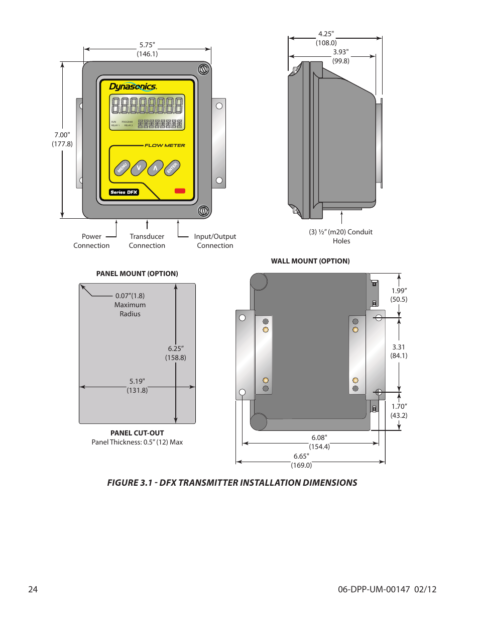 Dynasonics DDFXD Doppler Ultrasonic Flow Meter User Manual | Page 24 / 65