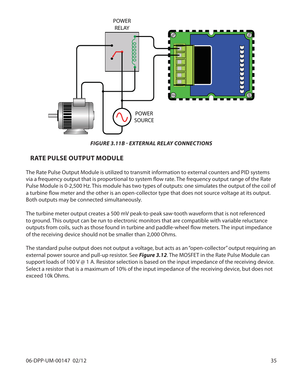Iso-mod, Rate pulse output module | Dynasonics DDFXD Doppler Ultrasonic Flow Meter User Manual | Page 35 / 65