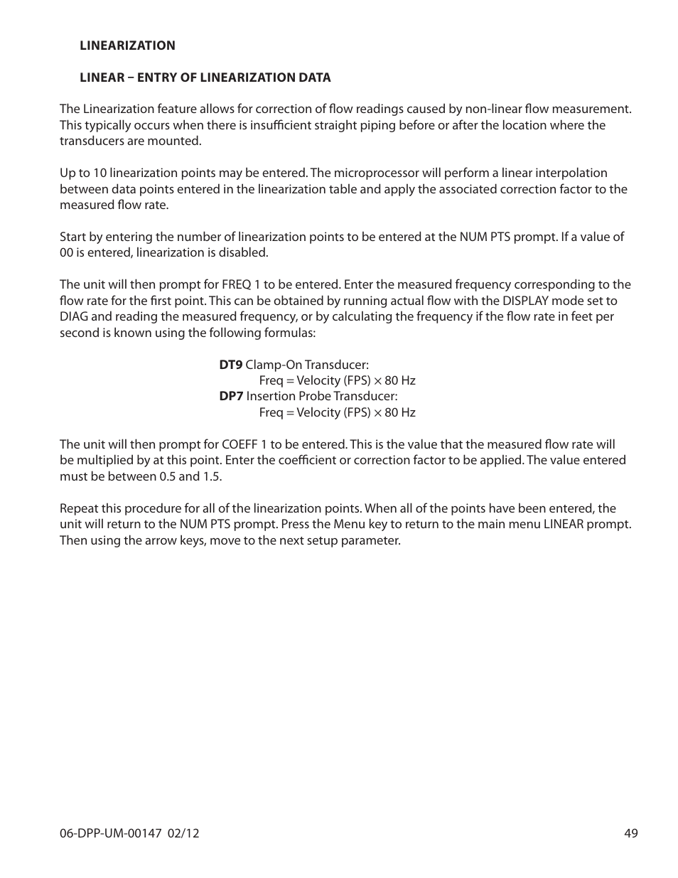 Dynasonics DDFXD Doppler Ultrasonic Flow Meter User Manual | Page 49 / 65