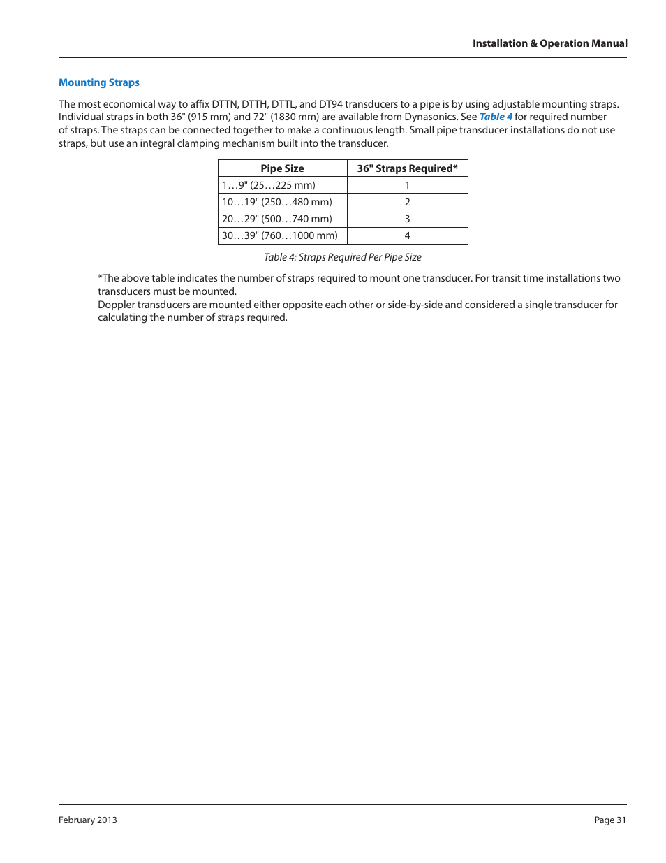 Dynasonics DXN Portable Ultrasonic Measurement System User Manual | Page 31 / 108