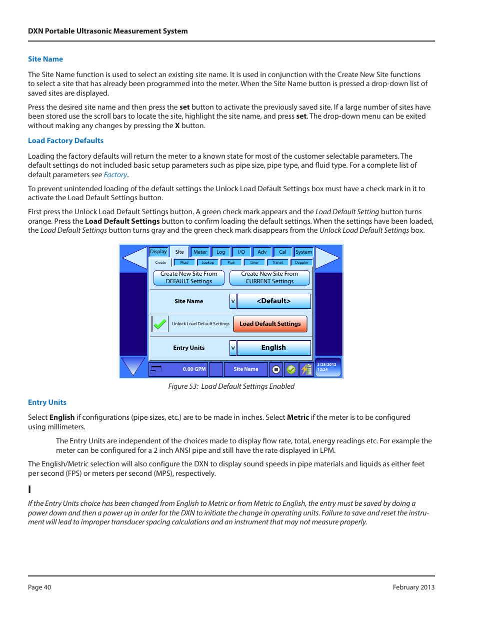 Imnootno i | Dynasonics DXN Portable Ultrasonic Measurement System User Manual | Page 40 / 108