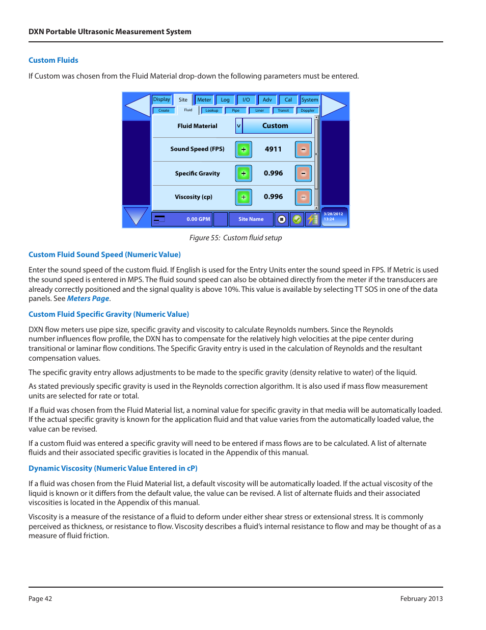Dynasonics DXN Portable Ultrasonic Measurement System User Manual | Page 42 / 108