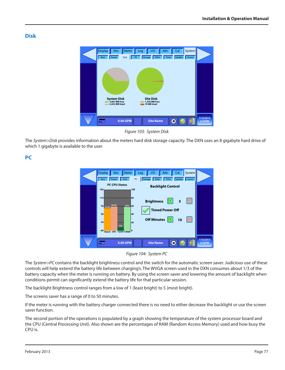 Disk | Dynasonics DXN Portable Ultrasonic Measurement System User Manual | Page 77 / 108