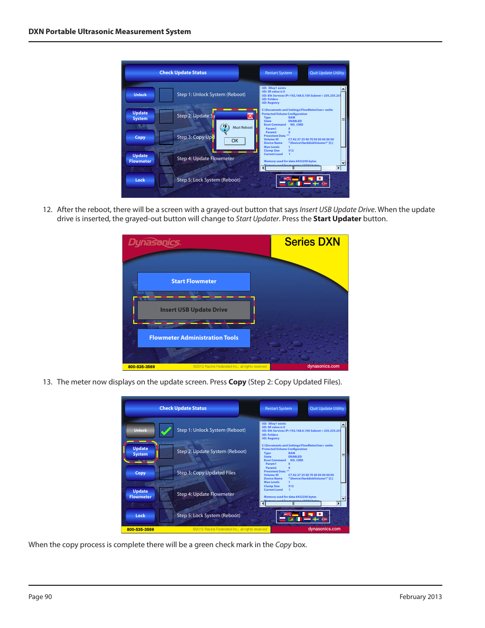 Series dxn, Ordem & pr ogre sso | Dynasonics DXN Portable Ultrasonic Measurement System User Manual | Page 90 / 108