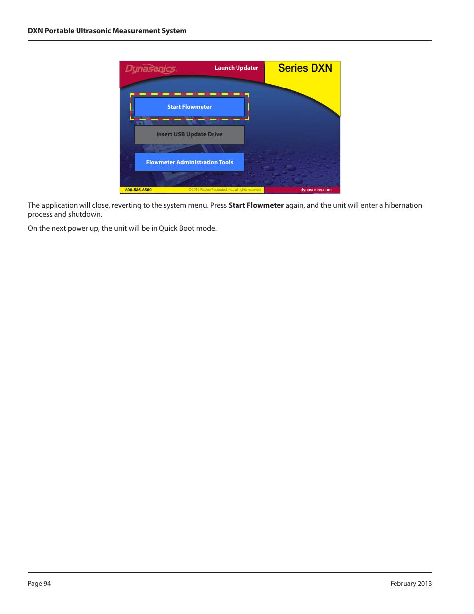 Series dxn | Dynasonics DXN Portable Ultrasonic Measurement System User Manual | Page 94 / 108