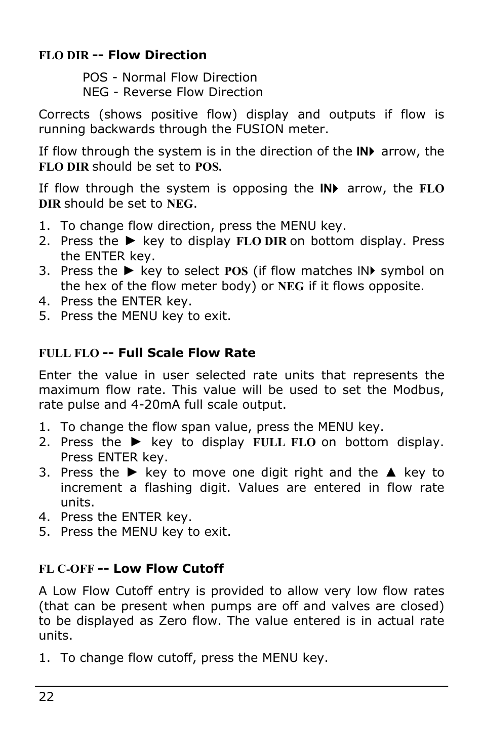 Dynasonics Fusion Water Flow Meter User Manual | Page 22 / 48