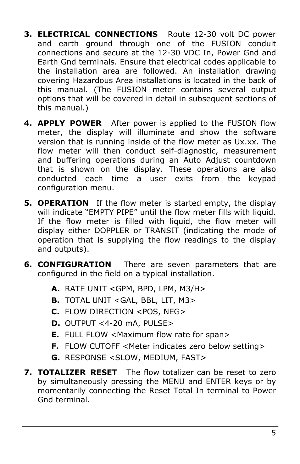 Dynasonics Fusion Water Flow Meter User Manual | Page 5 / 48