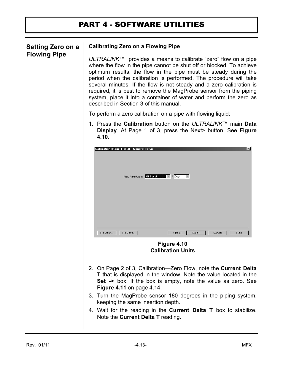 Part 4 - software utilities | Dynasonics MFX Series Insertion MagProbe Flow Meter User Manual | Page 65 / 88