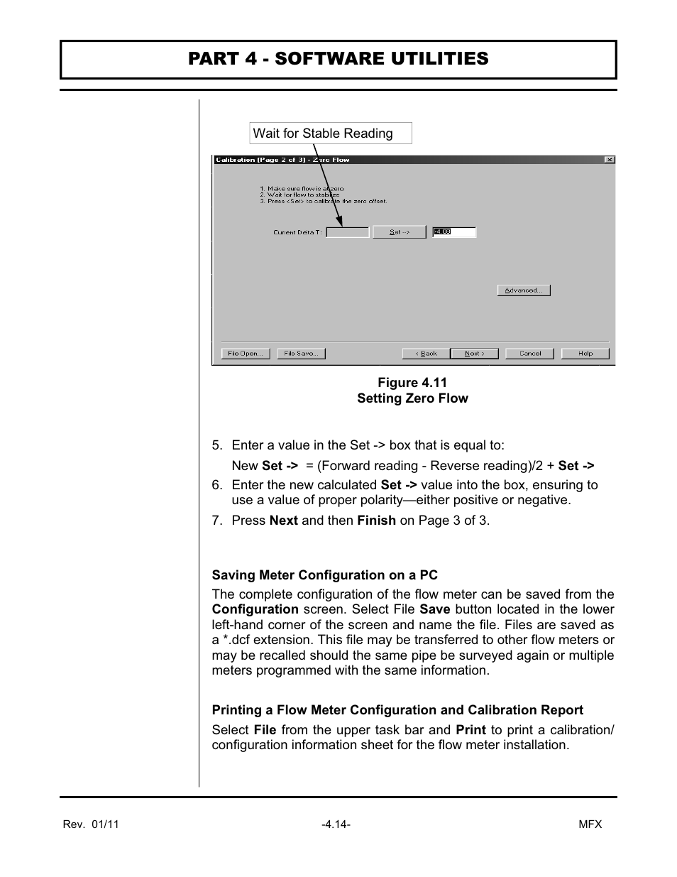 Part 4 - software utilities | Dynasonics MFX Series Insertion MagProbe Flow Meter User Manual | Page 66 / 88