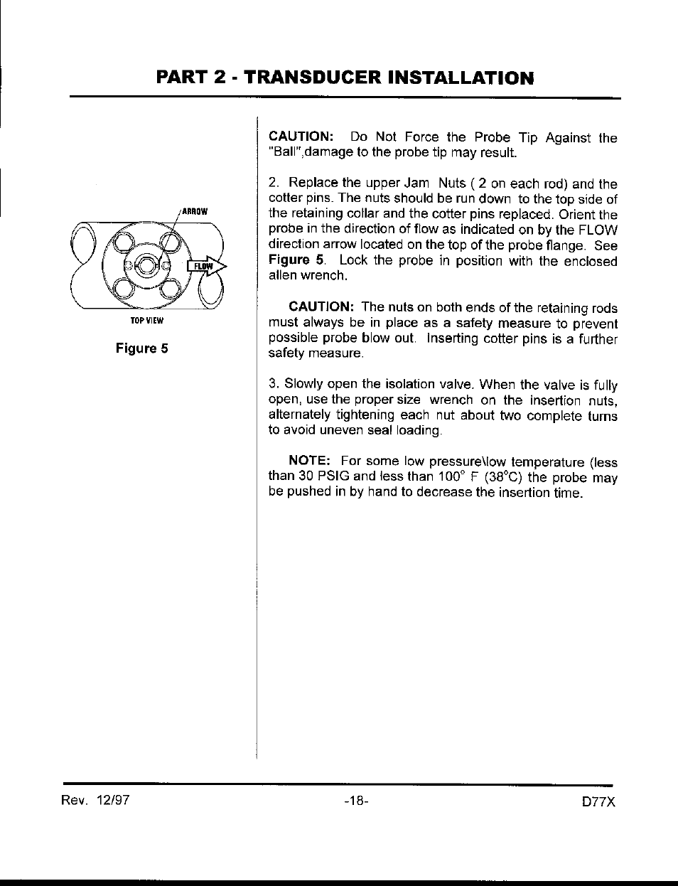 Dynasonics D7700 Series Insertion Doppler Ultrasonic Flow Meter User Manual | Page 17 / 42