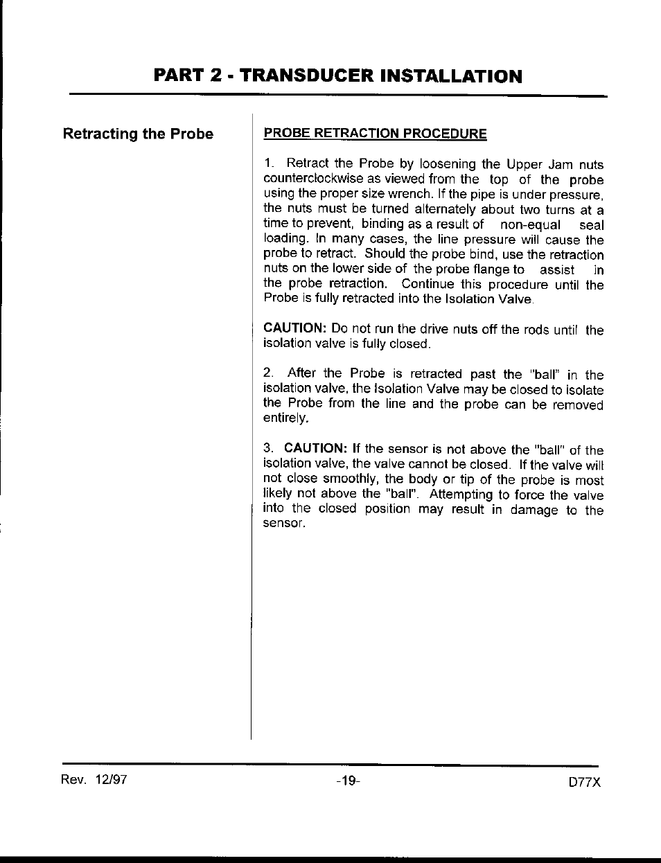 Dynasonics D7700 Series Insertion Doppler Ultrasonic Flow Meter User Manual | Page 18 / 42