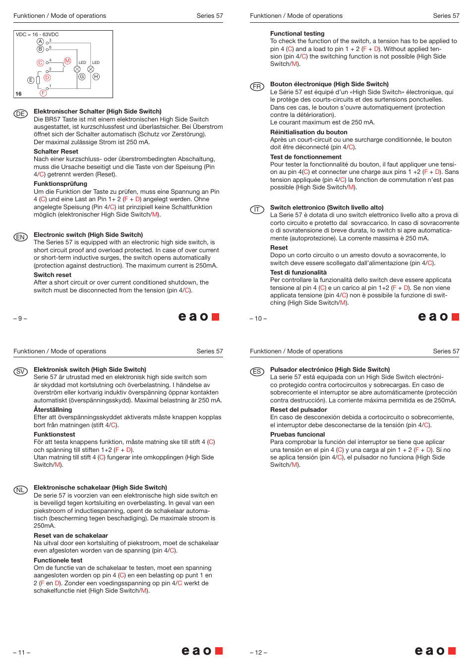 EAO Series 57 - Emergency call button User Manual | Page 3 / 4