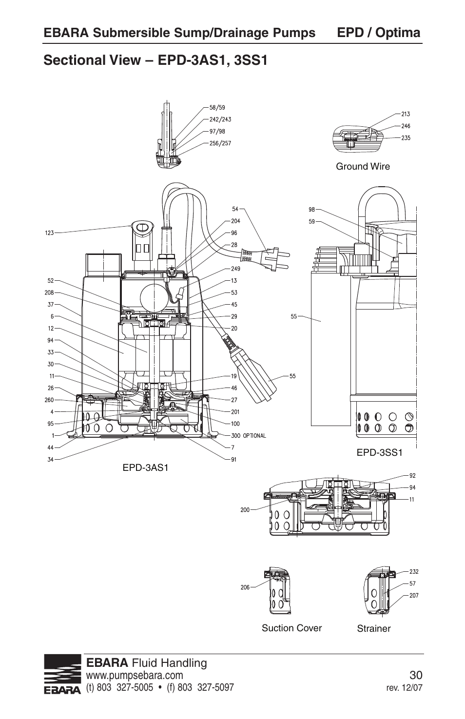 Epd / optima, Ebara submersible sump/drainage pumps | EBARA EPD, Optima User Manual | Page 28 / 33